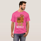 Twerkey Twerking Turkije Funny Dansende Turkije Be T-shirt (Voorkant volledig)