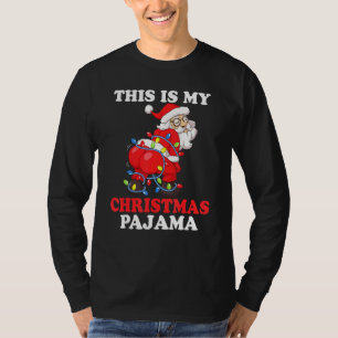 Twerking Sinterklaas Garland Dit is mijn Kerstmis T-shirt