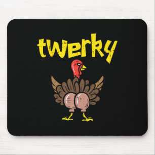 Twerky Turkije Butt Fun Thanksgiving Twerk Dans Pu Muismat
