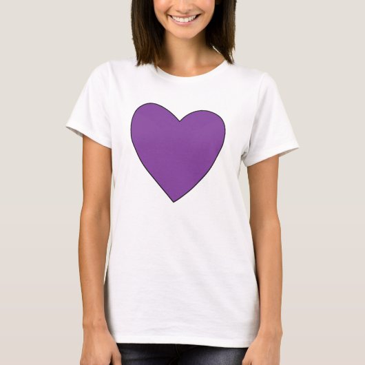 TWF Paarse hart T-shirt (Voorkant)
