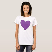 TWF Paarse hart T-shirt (Voorkant volledig)