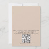 Twhimsische Wilde Bloementuin Rustieke QR Code Huw Kaart (Achterkant)