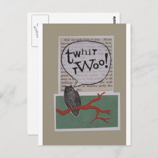 twhit-twoo briefkaart (Voorkant / Achterkant)