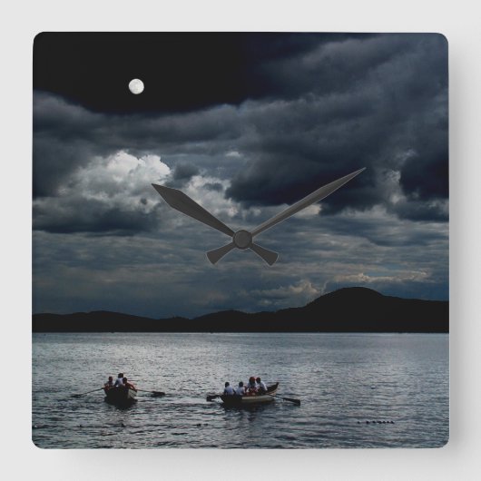 Twice in a Blue Moon Poster Vierkante Klok (Voorkant)