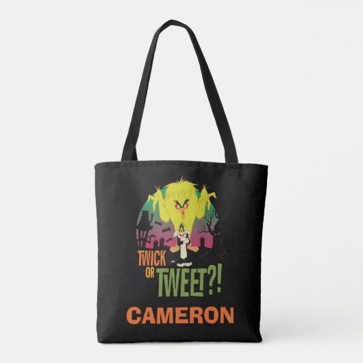 "Twick or Tweet" TWEETY™ & SYLVESTER™ Tote Bag (Achterkant)