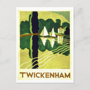  Twickenham Travel Poster Briefkaart