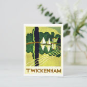  Twickenham Travel Poster Briefkaart (Staand voorkant)