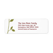 Twig and Leaf Etiket (Voorkant)