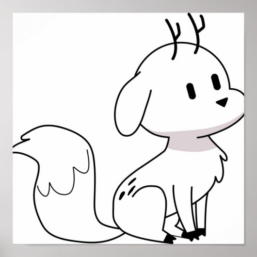 Twig Deerfox Hilda Poster (Voorkant)