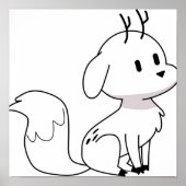 Twig Deerfox Hilda Poster (Voorkant)