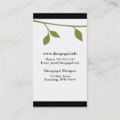 Twig en Leaf Visitekaartje (Achterkant)