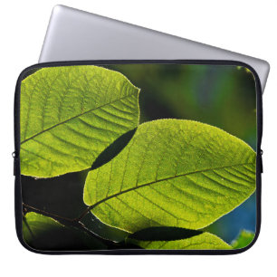 Twig leaf groene looienaderen laptop sleeve
