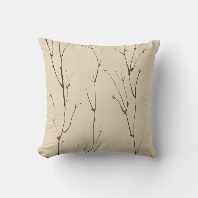 Twig Patroon Worp Kussen (Voorkant)