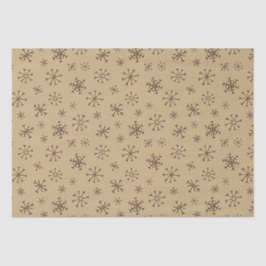 Twig Snowflakes Tissue Paper Tissuepapier (Voorkant)
