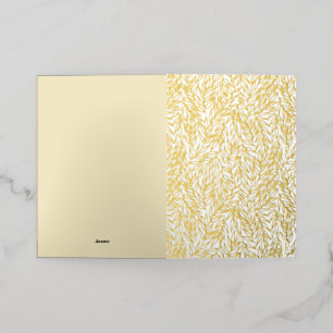 Twig vertrekt. folie wenskaart