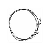 Twig Wreater Casual Land Natuur Circle Surround Rubberstempel (Afrduk)