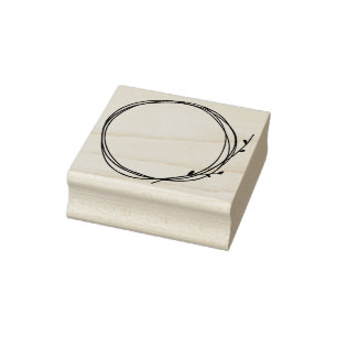 Twig Wreater Casual Land Natuur Circle Surround Rubberstempel