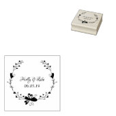 Twigs and Flowers Modern & Minimalist Rubberstempel (Gestempeld)
