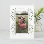 Twigs & Berries Holiday-fotokaart Feestdagenkaart (Staand voorkant)