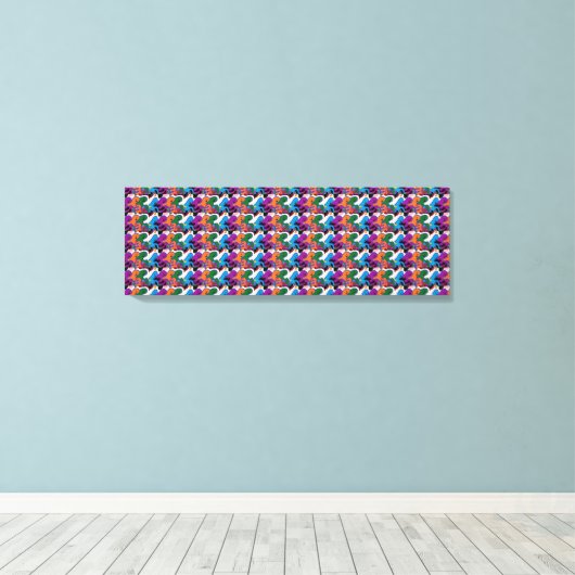 Twijfel aan het onbekende canvas afdruk (Insitu (Houten vloer))