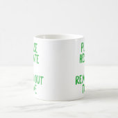 "Twijfel alsjeblieft..." Grappig passief agressief Koffiemok (Center)