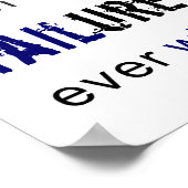 twijfel doodt dromen dan mislukking ooit zal citer poster (Hoek)