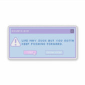 Twijfel.exe pop-up sticker (Voorkant)