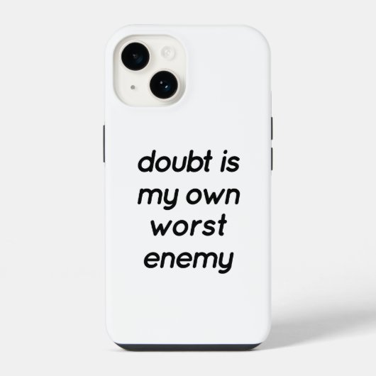 Twijfel iPhone Case Hoesje (Achterkant)