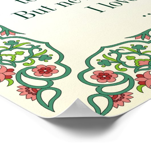 Twijfel je dat de sterren vuur zijn; betwijfel dat poster (Hoek)