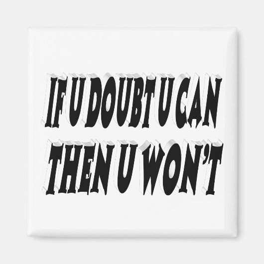 Twijfel Motivatie offerte Magneet (Voorkant)