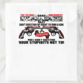 Twijfel niet aan mijn recht rechthoekige sticker (Tas)