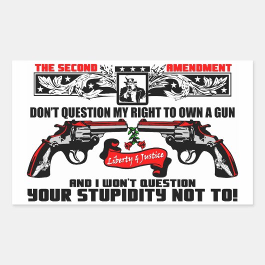 Twijfel niet aan mijn recht rechthoekige sticker (Voorkant)