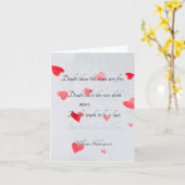 "Twijfel nooit aan mijn liefde," Shakespeare Kaart (Gele Bloem)