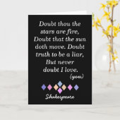 Twijfel nooit aan mijn liefde - wenskaart kaart (Gele Bloem)