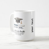 Twijfel nooit koffiemok (Voorkant links)