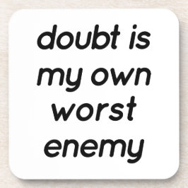 Twijfel Onderzetter van harde kunststof