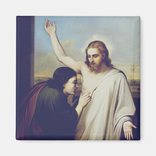 Twijfel over Sint Thomas door Silvestro Lega Magneet (Voorkant)