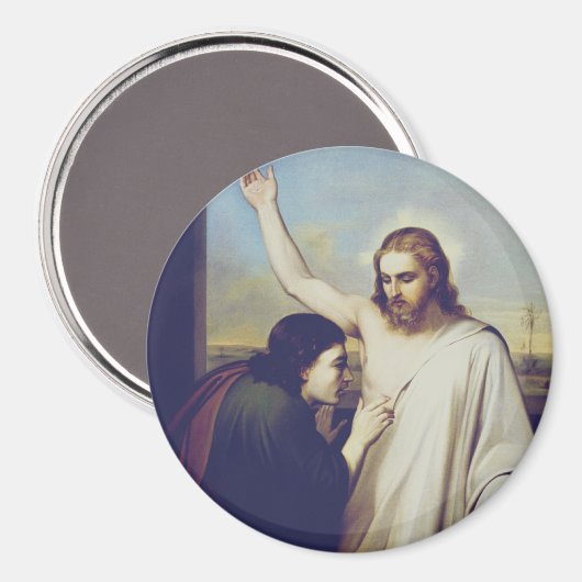 Twijfel over Sint Thomas door Silvestro Lega Magneet (Voorkant / Achterkant)