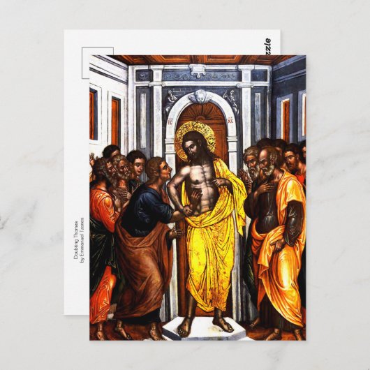 Twijfel Thomas door Emmanuel Tzanes Briefkaart (Voorkant / Achterkant)
