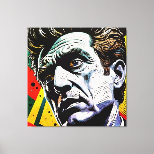 twijfelachtig canvas afdruk (Voorkant)