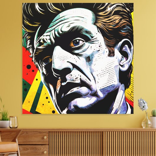 twijfelachtig canvas afdruk (Insitu (Woonkamer))