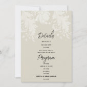 Twijfelachtig neutrale witte bloemsluiers Details  Kaart (Voorkant)