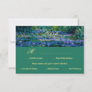 Twijfelachtige juweeltoon Monet lelievijver kunst  RSVP Kaartje
