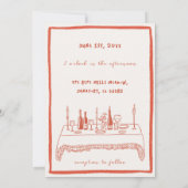 Twijfelachtige Koper Save The Date Uitnodiging (Achterkant)