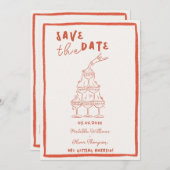 Twijfelachtige Koper Save The Date Uitnodiging (Voorkant / Achterkant)