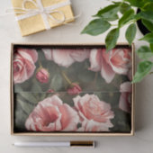 Twijfelachtige Roze Rozentuin Patroon Tissuepapier (Geschenk)