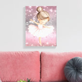 Twijfelende Ballerina Danser Canvas Afdruk (Insitu (Woonkamer))