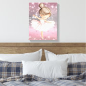 Twijfelende Ballerina Danser Canvas Afdruk (Insitu (Slaapkamer))