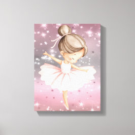 Twijfelende Ballerina Danser Canvas Afdruk