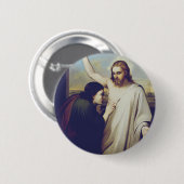 Twijfelende Sint Thomas door Silvestro Lega Ronde Button 5,7 Cm (Voorkant /achterkant)